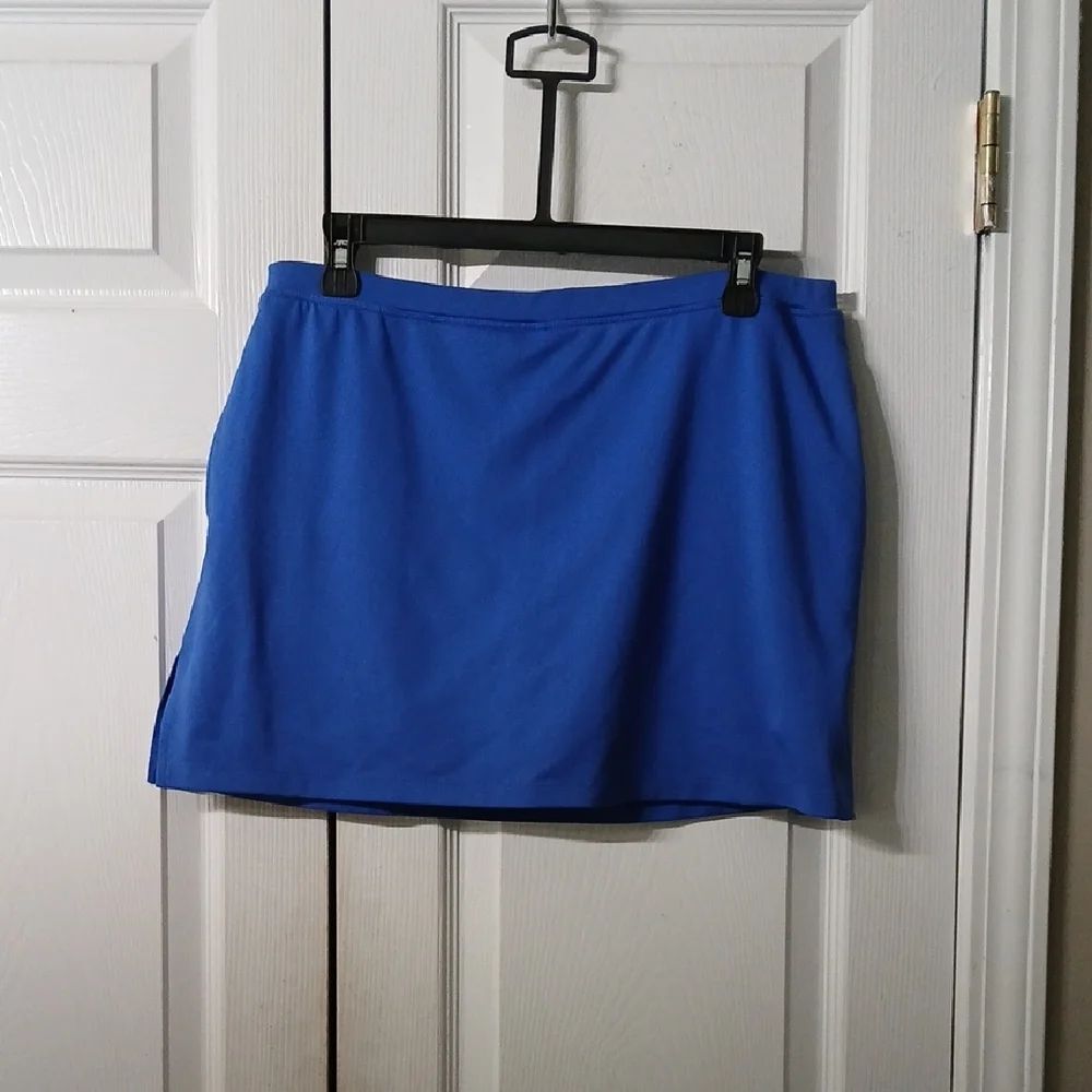 IZOD Perform X Cool FX stretch royal blue tennis athletic skort Sz M NWOT